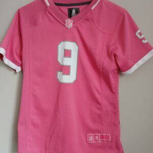 NFL Girls Drew Bress Pink New Orleans Saints Bubble Gum Jersey